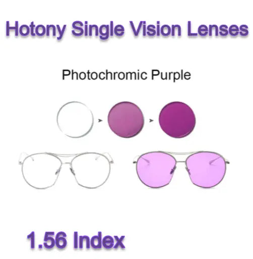 Single Vision Fun Color Photochromic Lenses — view 8 | Rx Spectacle