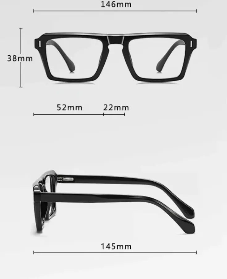 Unisex Browline Full Rim Acetate Reading Glasses 511049 — view 8 | Rx Spectacle
