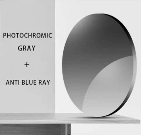 Single Vision Photochromic Gray Lenses — view 2 | Rx Spectacle