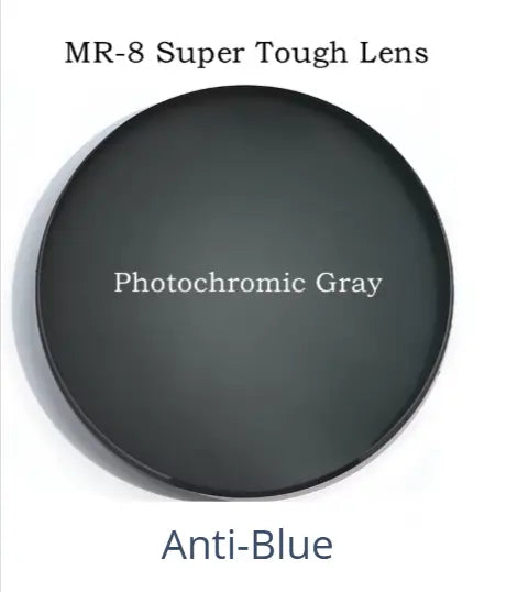Single Vision 1.61 MR Series Photochromic Gray Anti Blue Lenses — view 1 | Rx Spectacle