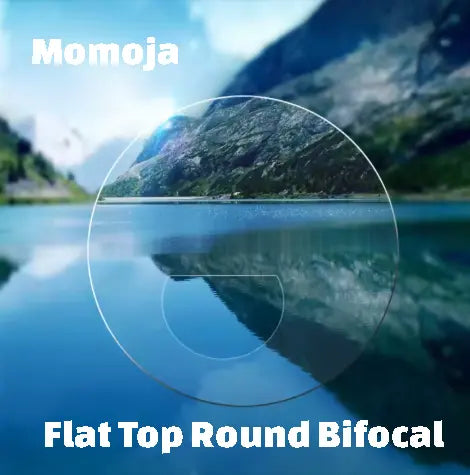 Flat Top Round Clear Bifocal Lenses — view 2 | Rx Spectacle