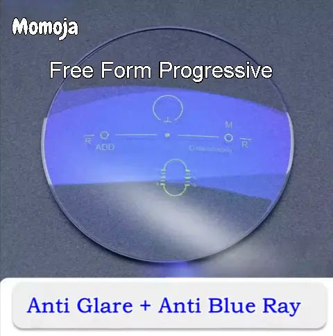 Free Form Progressive Anti-Blue/Glare Clear Lenses — view 1 | Rx Spectacle