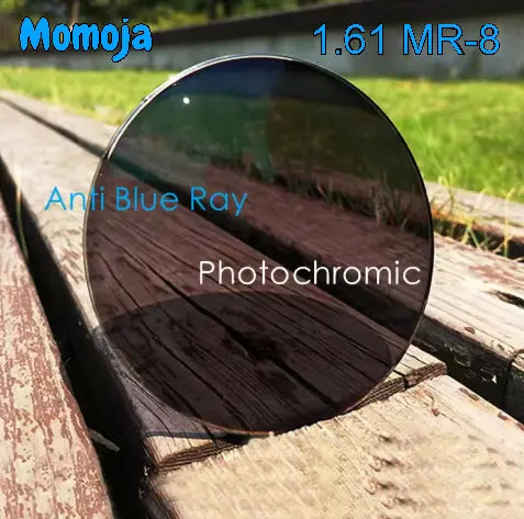 1.61 Index Mr-8 Progressive Photochromic Gray Anti-Blue Lenses — view 1 | Rx Spectacle