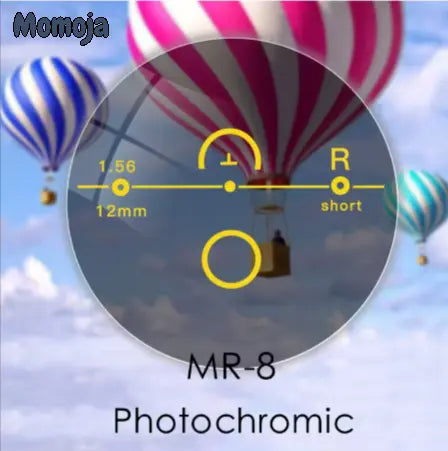 1.61 Index Mr-8 Progressive Photochromic Lenses — view 1 | Rx Spectacle