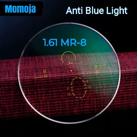 1.61 Index Mr-8 Progressive Anti-Blue Clear Lenses — view 1 | Rx Spectacle