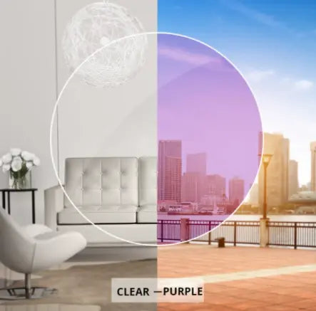 1.56 Index Anti Blue Light Photochromic Single Vision Lenses — view 2 | Rx Spectacle