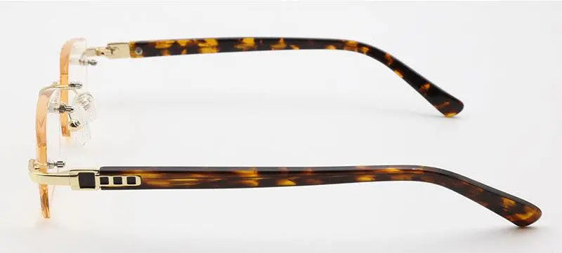 Women's Square Rimless Alloy Reading Glasses 5822 — view 15 | Rx Spectacle