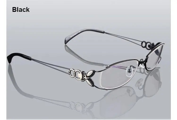 Women's Butterfly Full Rim Alloy Prescription Glasses 6150 — view 8 | Rx Spectacle