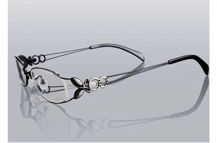 Women's Butterfly Full Rim Alloy Prescription Glasses 6150 — view 6 | Rx Spectacle