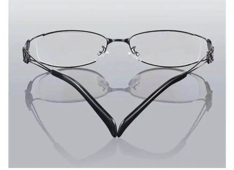 Women's Butterfly Full Rim Alloy Prescription Glasses 6150 — view 25 | Rx Spectacle
