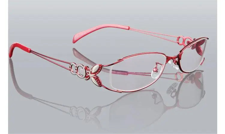 Women's Butterfly Full Rim Alloy Prescription Glasses 6150 — view 1 | Rx Spectacle