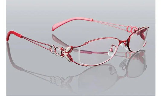 Women's Butterfly Full Rim Alloy Prescription Glasses 6150 — view 1 | Rx Spectacle