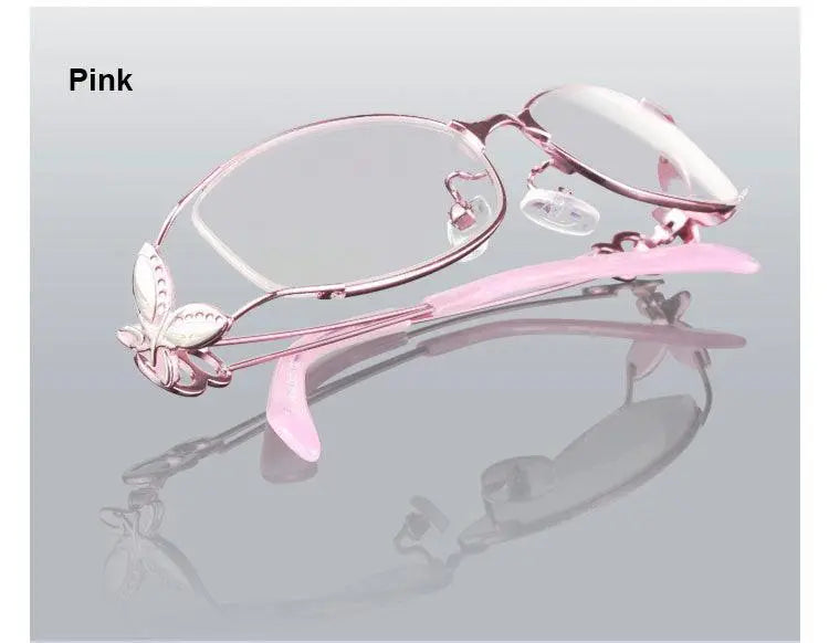 Women's Butterfly Full Rim Alloy Prescription Glasses 6150 — view 17 | Rx Spectacle