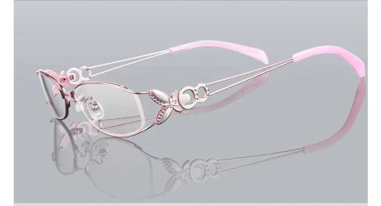 Women's Butterfly Full Rim Alloy Prescription Glasses 6150 — view 13 | Rx Spectacle