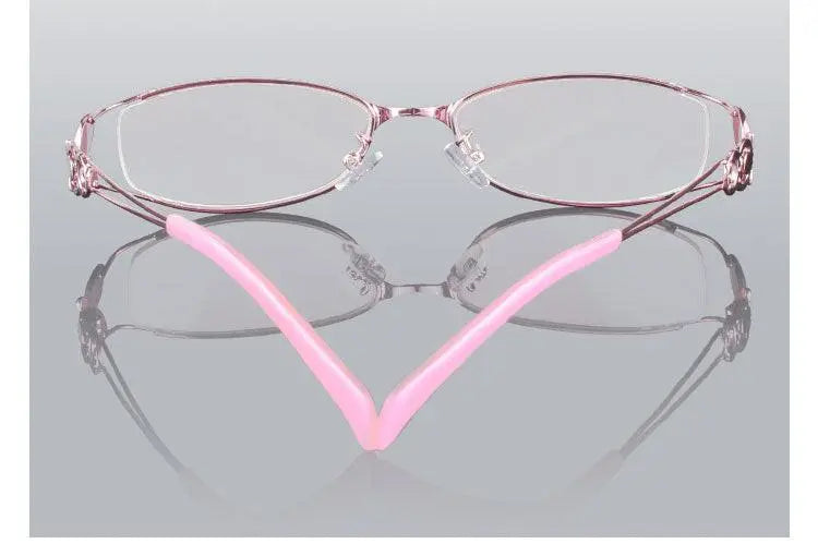 Women's Butterfly Full Rim Alloy Prescription Glasses 6150 — view 27 | Rx Spectacle