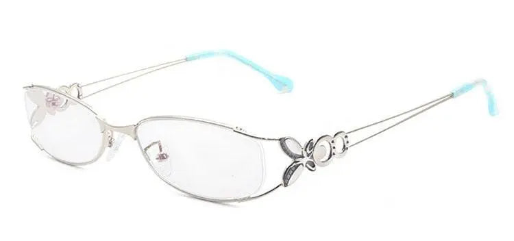 Women's Butterfly Full Rim Alloy Prescription Glasses 6150 — view 15 | Rx Spectacle