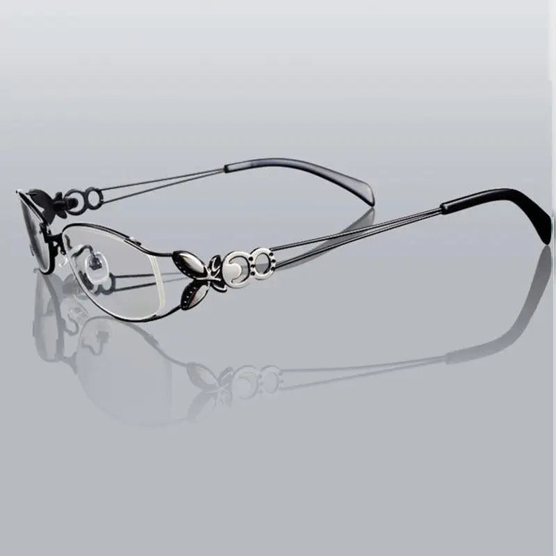 Women's Butterfly Full Rim Alloy Prescription Glasses 6150 — view 18 | Rx Spectacle