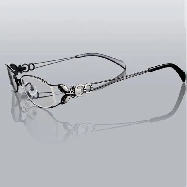Women's Butterfly Full Rim Alloy Prescription Glasses 6150 — view 20 | Rx Spectacle