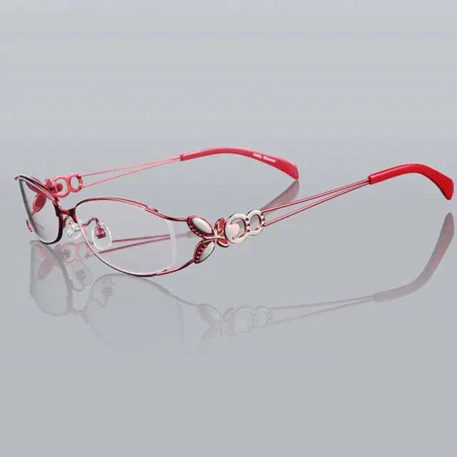 Women's Butterfly Full Rim Alloy Prescription Glasses 6150 — view 21 | Rx Spectacle