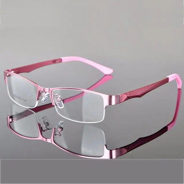 Women's Semi-Rimless Alloy Prescription Glasses 2329 — view 6 | Rx Spectacle
