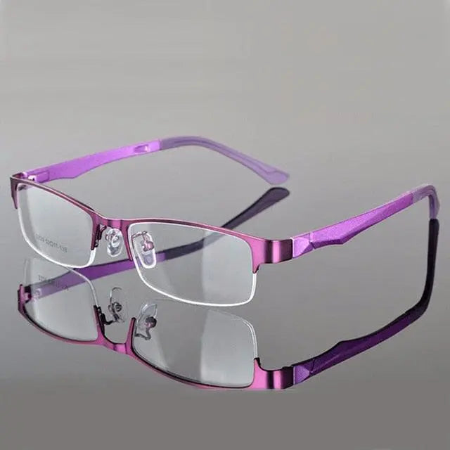 Women's Semi-Rimless Alloy Prescription Glasses 2329 — view 13 | Rx Spectacle