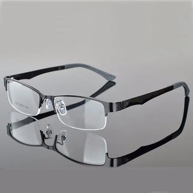 Women's Semi-Rimless Alloy Prescription Glasses 2329 — view 15 | Rx Spectacle