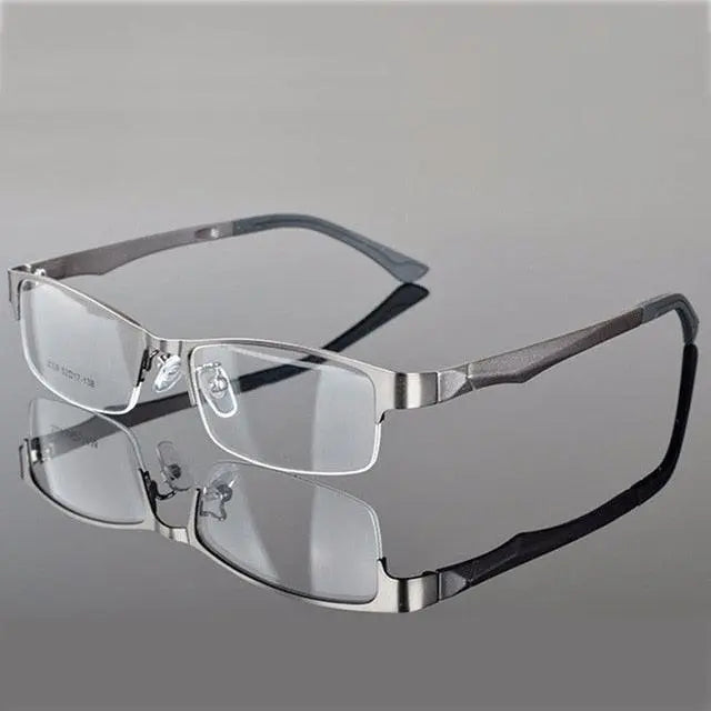 Women's Semi-Rimless Alloy Prescription Glasses 2329 — view 9 | Rx Spectacle