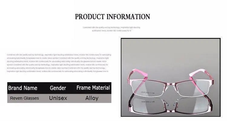 Women's Semi-Rimless Alloy Prescription Glasses 2329 — view 10 | Rx Spectacle