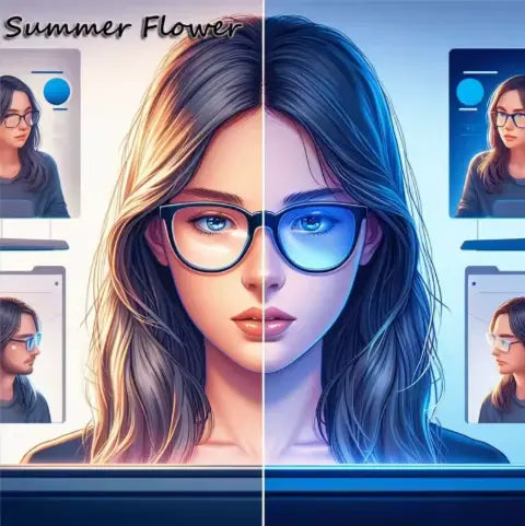 Single Vision Anti-Blue Anti-Glare Driving Clear Lenses — view 2 | Rx Spectacle