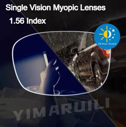 Photochromic Gray Single Vision Anti Blue Driving Lenses — view 3 | Rx Spectacle