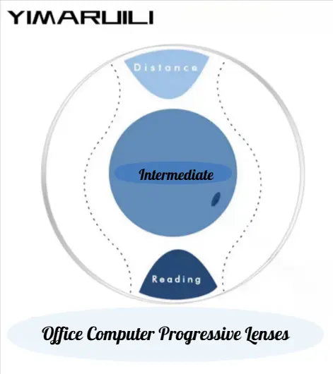 Office Computer Progressive Anti Blue Light Clear Lenses — view 1 | Rx Spectacle